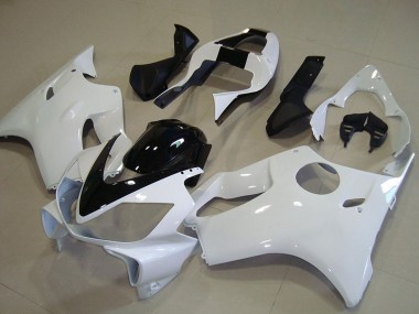 Online Blanco Negro Brillante Carenados Moto Honda CBR600 F4i 2001-2003