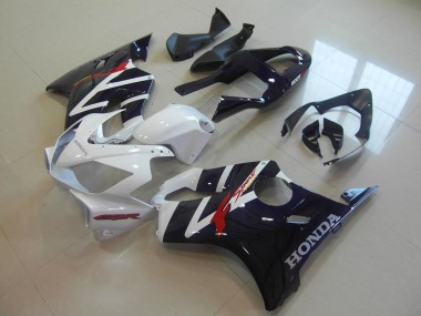 Online Blanco Negro Brillante F Sport Carenado Moto Honda CBR600 F4i 2001-2003