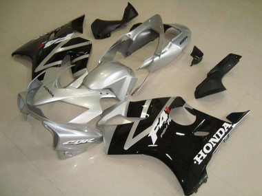 Online Plata Negro Brillante Carenados Moto Honda CBR600 F4i 2004-2007