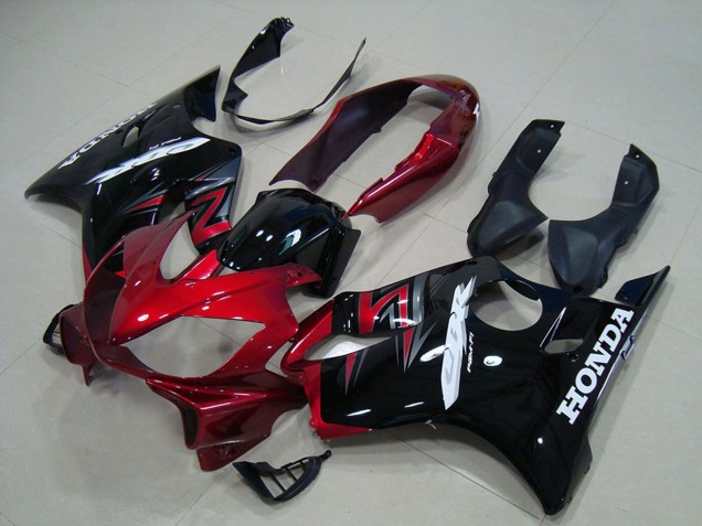 Online Rojo Negro Brillante Kit Carenado Moto Honda CBR600 F4i 2004-2007