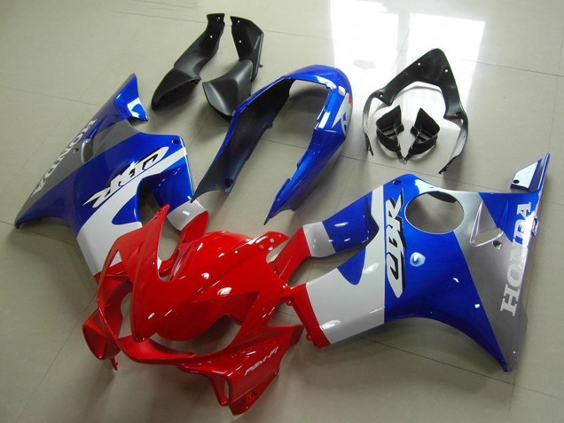 Online Azul Blanco Rojo Gris Carenado Moto Honda CBR600 F4i 2004-2007