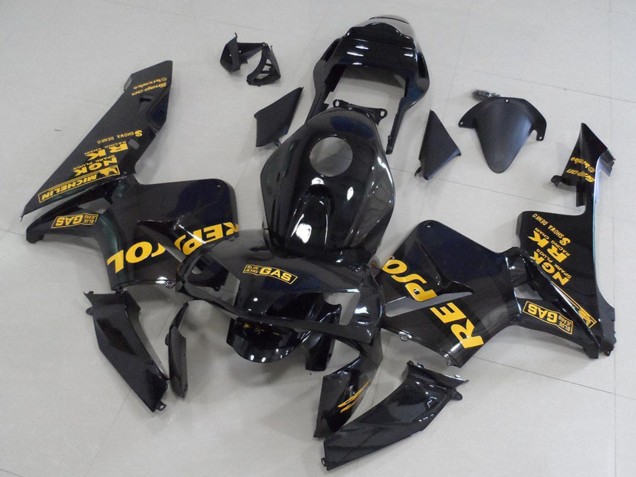 Online Negro Brillante Oro Repsol Carenado Moto Honda CBR600RR 2003-2004
