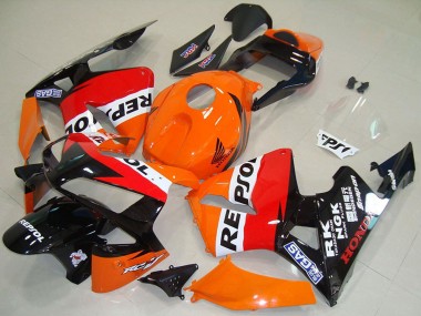 Online Naranja Blanco Rojo Negro Brillante Repsol Carenados Moto Honda CBR600RR 2003-2004