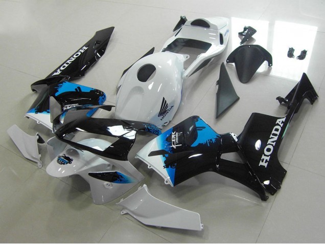 Online Blanco Azul Negro Brillante Carenado Moto Honda CBR600RR 2003-2004