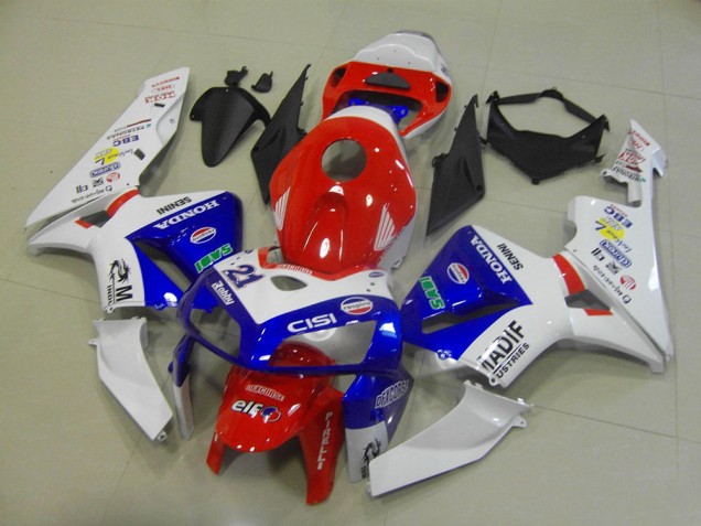 Online Blanco Rojo Azul Madif Carenado Moto Honda CBR600RR 2005-2006