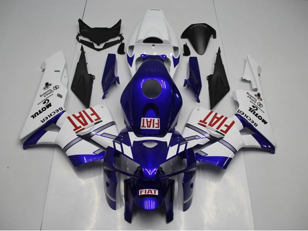 Online Blanco Azul Rojo Fiat Carenado Moto Honda CBR600RR 2005-2006