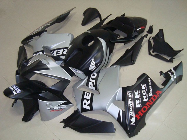 Online Negro Mate Plata Repsol Carenado Moto Honda CBR600RR 2005-2006