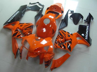 Online Naranja Negro Llama Carenado Moto Honda CBR600RR 2005-2006