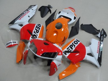 Online Naranja Blanco Rojo Negro Brillante Repsol Carenados Moto Honda CBR600RR 2005-2006