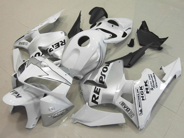 Online Blanco Plata Negro Repsol Carenado Moto Honda CBR600RR 2005-2006