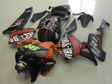 Online Negro Mate Naranja Amarillo Rossi 46 Carenado Moto Honda CBR600RR 2005-2006