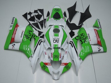 Online Blanco Verde Rojo Go Fun Carenado Moto Honda CBR600RR 2009-2012