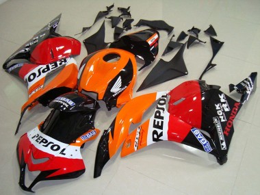 Online Naranja Blanco Rojo Negro Brillante Repsol Carenados Moto Honda CBR600RR 2009-2012