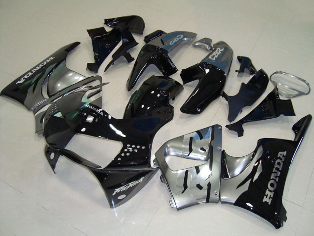 Online Plata Negro Brillante Carenado Moto Honda CBR900RR 919 1998-1999