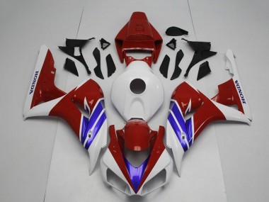 Online Blanco Rojo Azul Carenados Moto Honda CBR1000RR 2006-2007