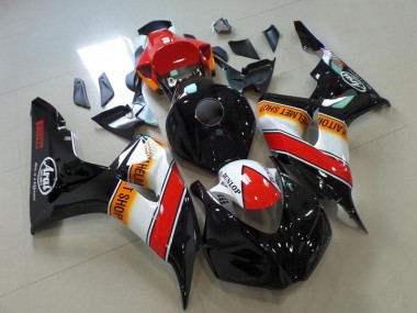 Online Rojo Blanco Naranja Negro Brillante Carrera Carenado Moto Honda CBR1000RR 2006-2007