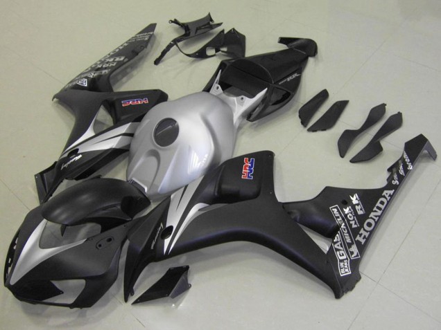 Online Plata Negro Mate Kits Carenados Moto Honda CBR1000RR 2006-2007