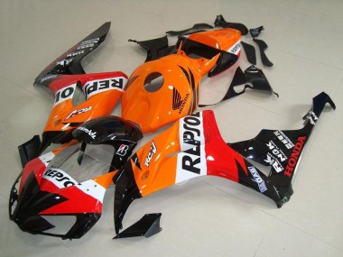 Online Naranja Blanco Rojo Negro Brillante New Repsol Carenado Moto Honda CBR1000RR 2006-2007