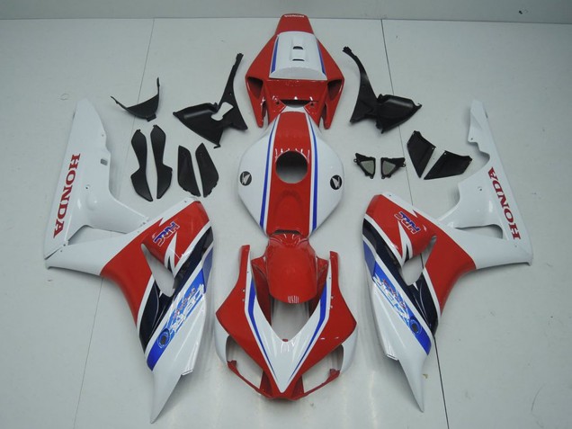 Online Blanco Rojo Azul Negro HRC Carenado Moto Honda CBR1000RR 2006-2007