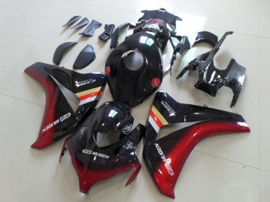 Online Negro Brillante Rojo Mugen Carenado Moto Honda CBR1000RR 2008-2011