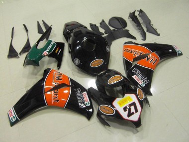 Online Negro Brillante Naranja HM Plant 27 Carenado Moto Honda CBR1000RR 2008-2011