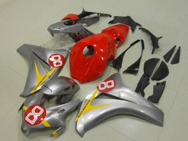 Online Plata Rojo Amarillo 8 Carenado Moto Honda CBR1000RR 2008-2011