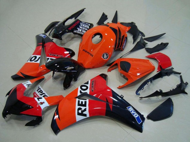 Online Naranja Blanco Rojo Negro Brillante Repsol Carenado ABS Honda CBR1000RR 2008-2011