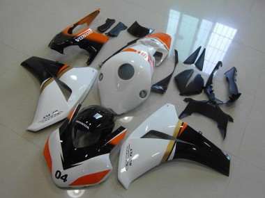 Online Blanco Naranja Negro Brillante Carrera Carenado Moto Honda CBR1000RR 2008-2011