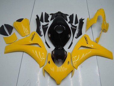 Online Amarillo Negro Brillante Kits Carenados Moto Honda CBR1000RR 2008-2011
