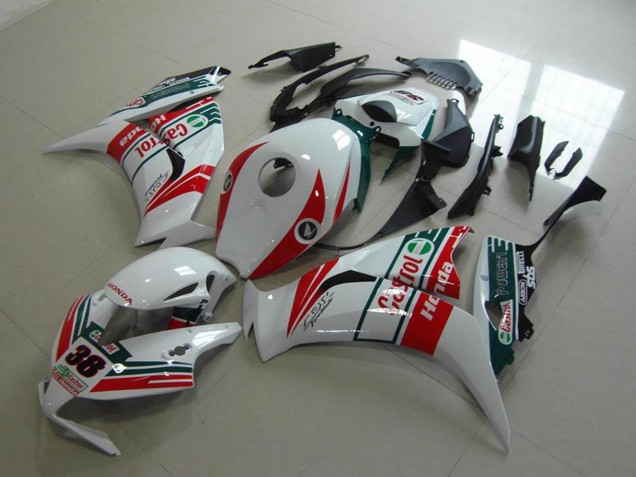 Online Blanco Rojo Verde Castrol 38 Carenado Moto Honda CBR1000RR 2012-2016