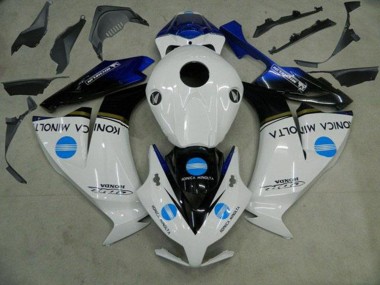 Online Blanco Azul Negro Brillante Konica Minolta Carenado Moto Honda CBR1000RR 2012-2016