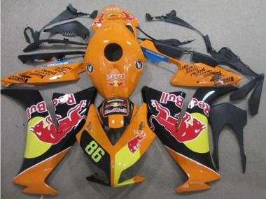 Online Naranja Amarillo Negro Brillante Rojo Bull 86 Carenado Moto Honda CBR1000RR 2012-2016