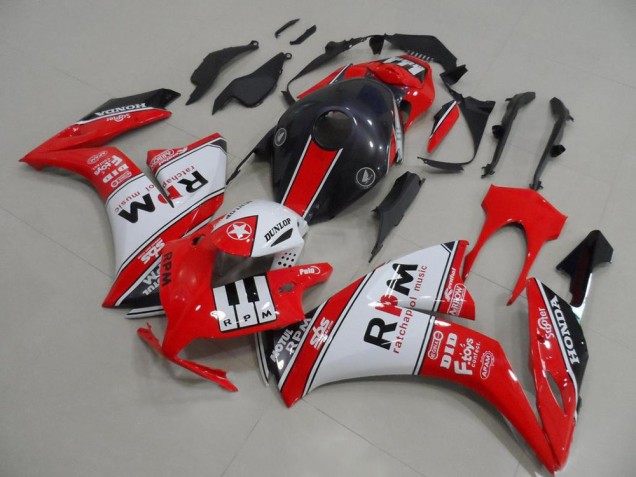 Online Blanco Rojo Negro Brillante Rpm Carenado Moto Honda CBR1000RR 2012-2016