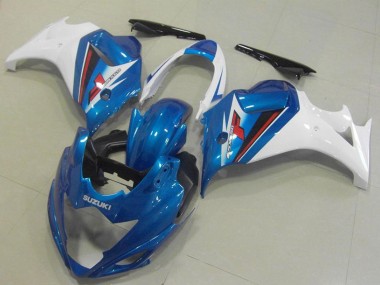 Online Blanco Azul Carenado Moto Suzuki GSX650F 2008-2013