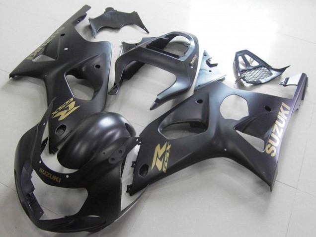 Online Negro Mate Oro Calcomanía Carenado Moto Suzuki GSXR 1000 2000-2002