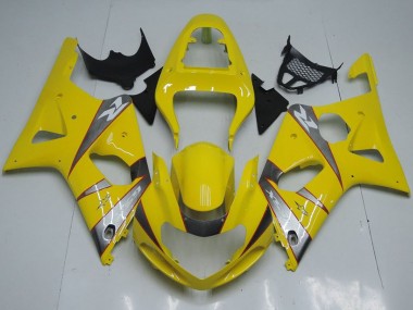 Online Amarillo Plata Gris Carenado Moto Suzuki GSXR 1000 2000-2002