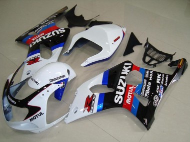 Online Blanco Azul Negro Rojo Motul Carenado Moto Suzuki GSXR 1000 2000-2002