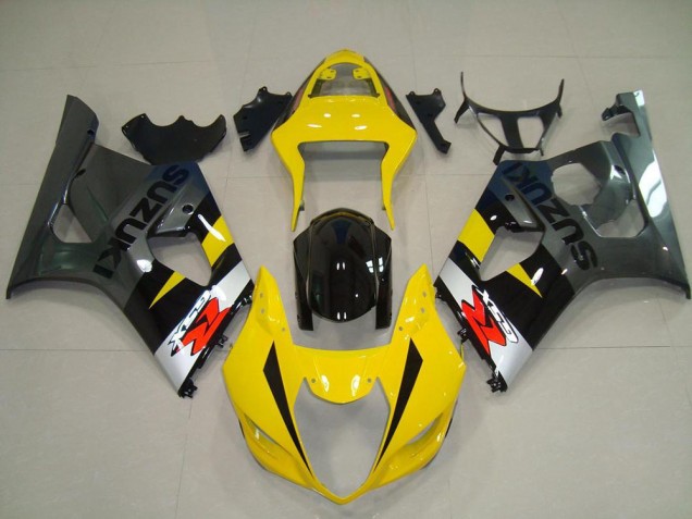 Online Amarillo Plata Gris Negro Rojo Carenado Moto Suzuki GSXR 1000 2003-2004
