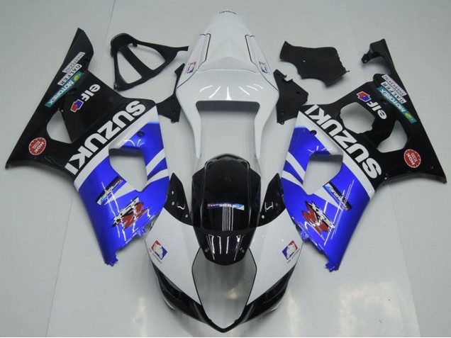 Online Blanco Azul Negro Rojo Elf Carenado Moto Suzuki GSXR 1000 2003-2004
