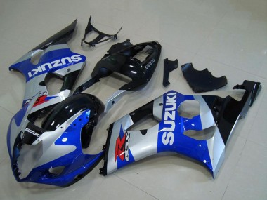 Online Plata Azul Negro Brillante Rojo Carenado Moto Suzuki GSXR 1000 2003-2004