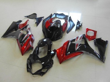 Online Rojo Negro Brillante No Calcomanía Carenado Moto Suzuki GSXR 1000 2007-2008