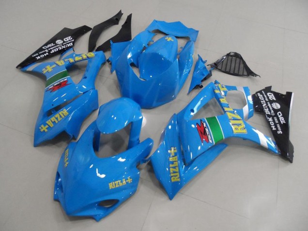 Online Azul Amarillo Negro Rizla Carrera Carenado Moto Suzuki GSXR 1000 2007-2008