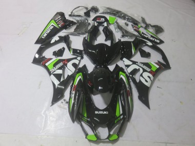 Online Negro Brillante Verde Blanco Carenado Moto Suzuki GSXR 1000 2017-2024