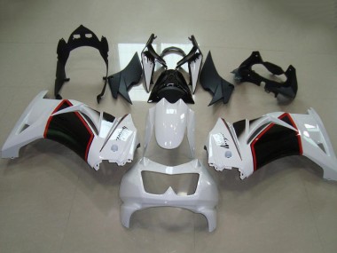 Online Blanco Rojo Negro Brillante Carenado Moto Kawasaki ZX250R 2008-2012