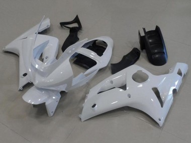 Online Blanco Carenado Moto Kawasaki ZX6R 2003-2004