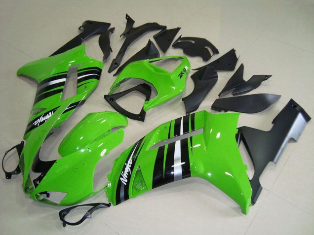 Online Verde Plata Raya Carenado Moto Kawasaki ZX6R 2007-2008
