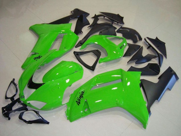 Online Verde Negro Mate Carenado Moto Kawasaki ZX6R 2007-2008