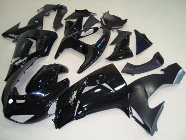 Online Negro Brillante Negro Mate Blanco Ninja Carenado Moto Kawasaki ZX10R 2006-2007