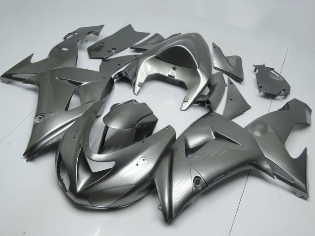Online Gris Brillante Carenado Moto Kawasaki ZX10R 2006-2007