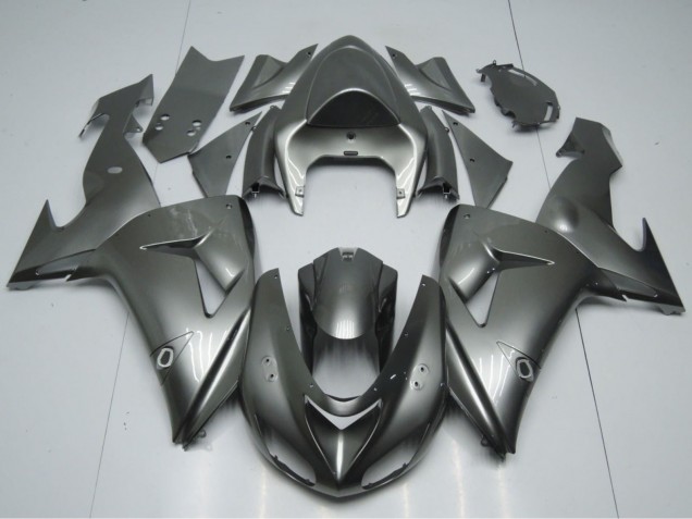 Online Gris Brillante Carenado Moto Kawasaki ZX10R 2006-2007